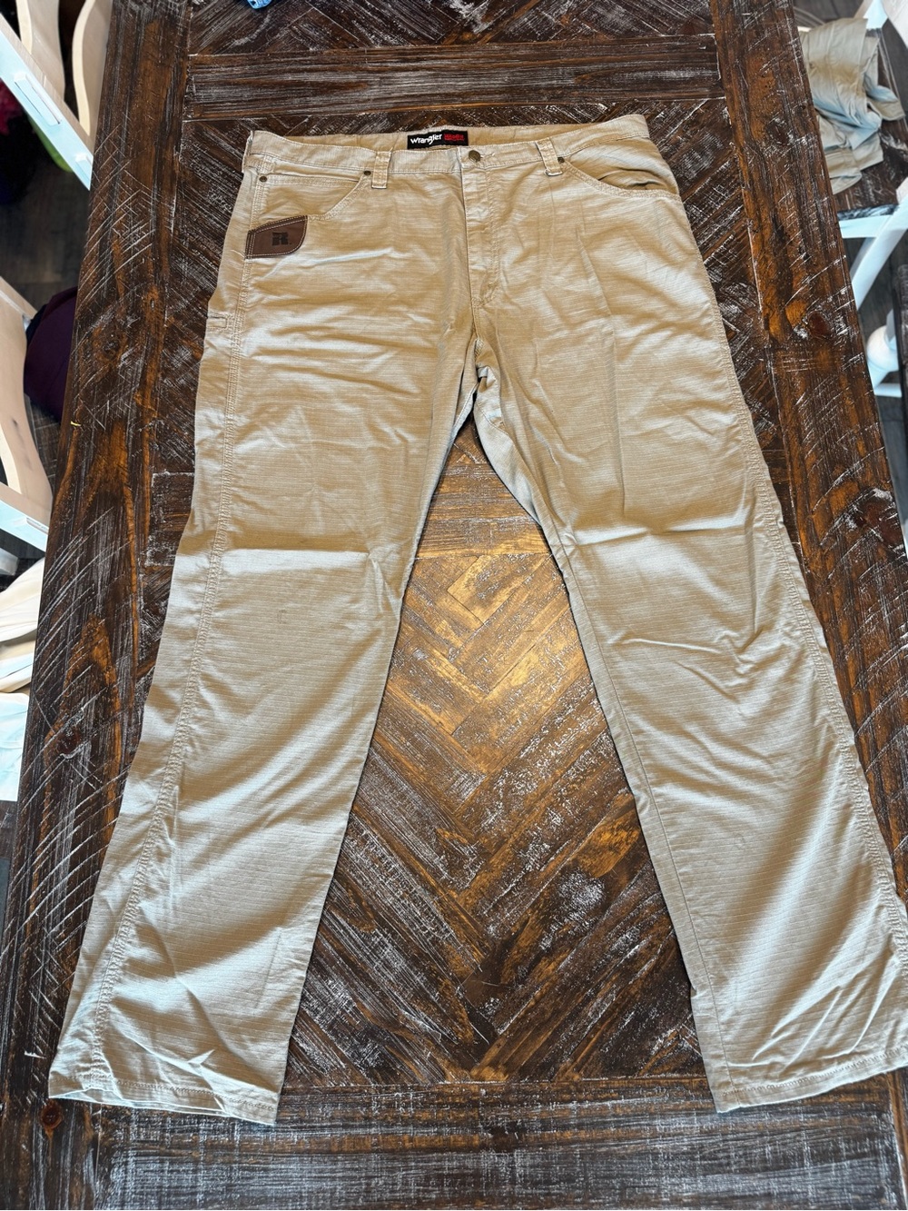 Wrangler Riggs Ripstop Work Pants - Tan - Picture 3 of 14